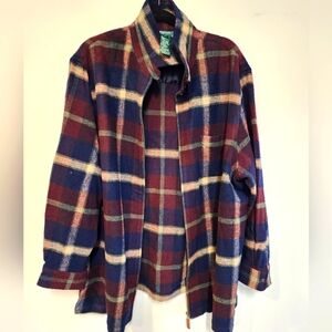 Vintage Wool Ralph Lauren Zip Up Lightweight Jacket 3X|100% Lambswool